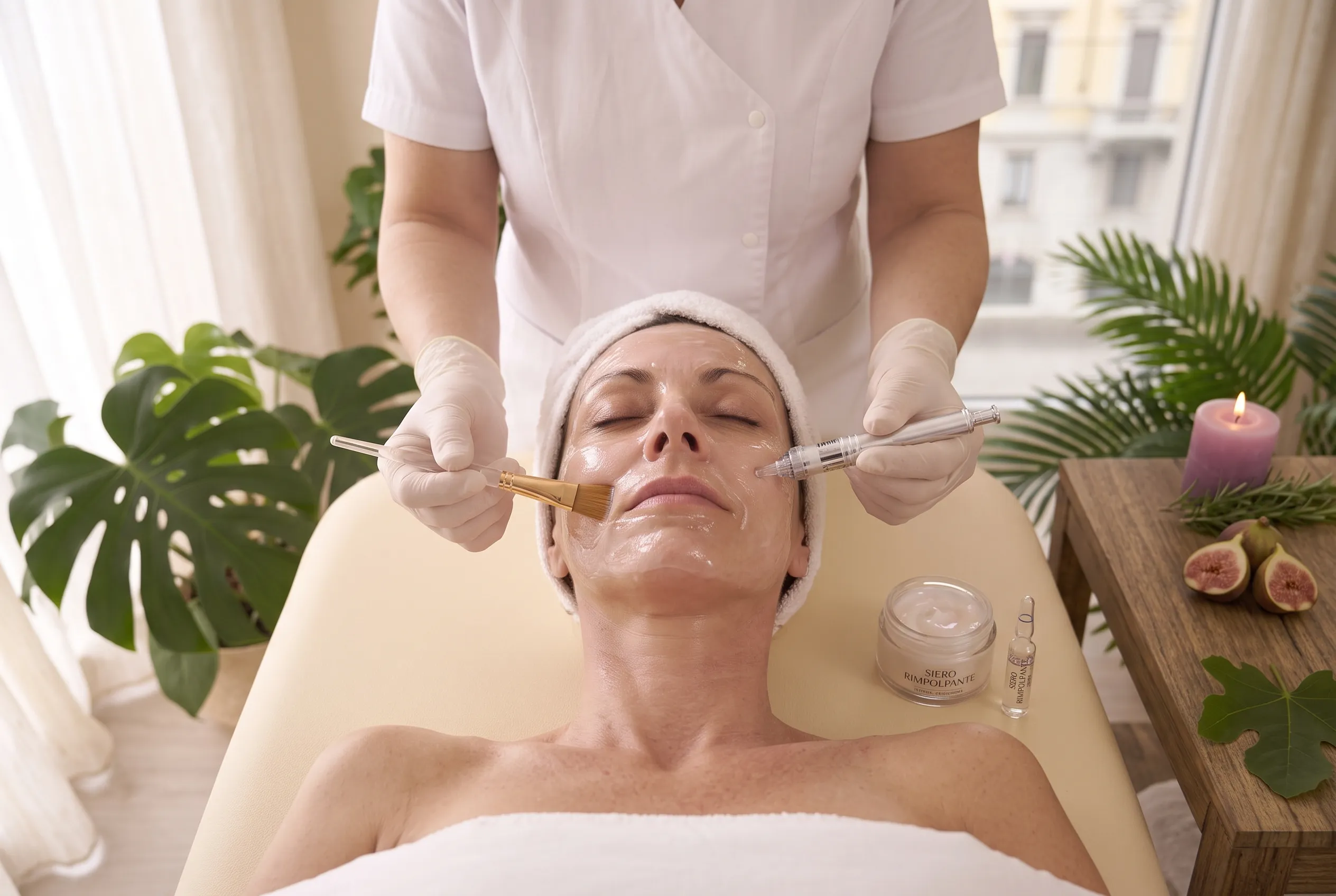 Trattamento Viso riempimento dermo rimpolpante